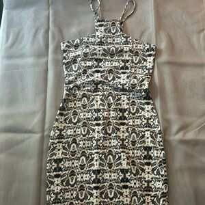 Express Asymmetrical Bodycon Midi Dress